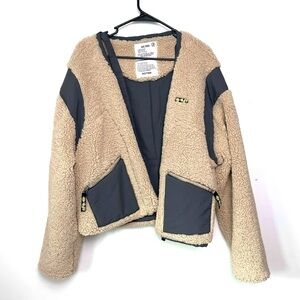 Ryan Rotten Yeti Fleece Cropped‎ Jacket Unique Designer Men's L NWOT